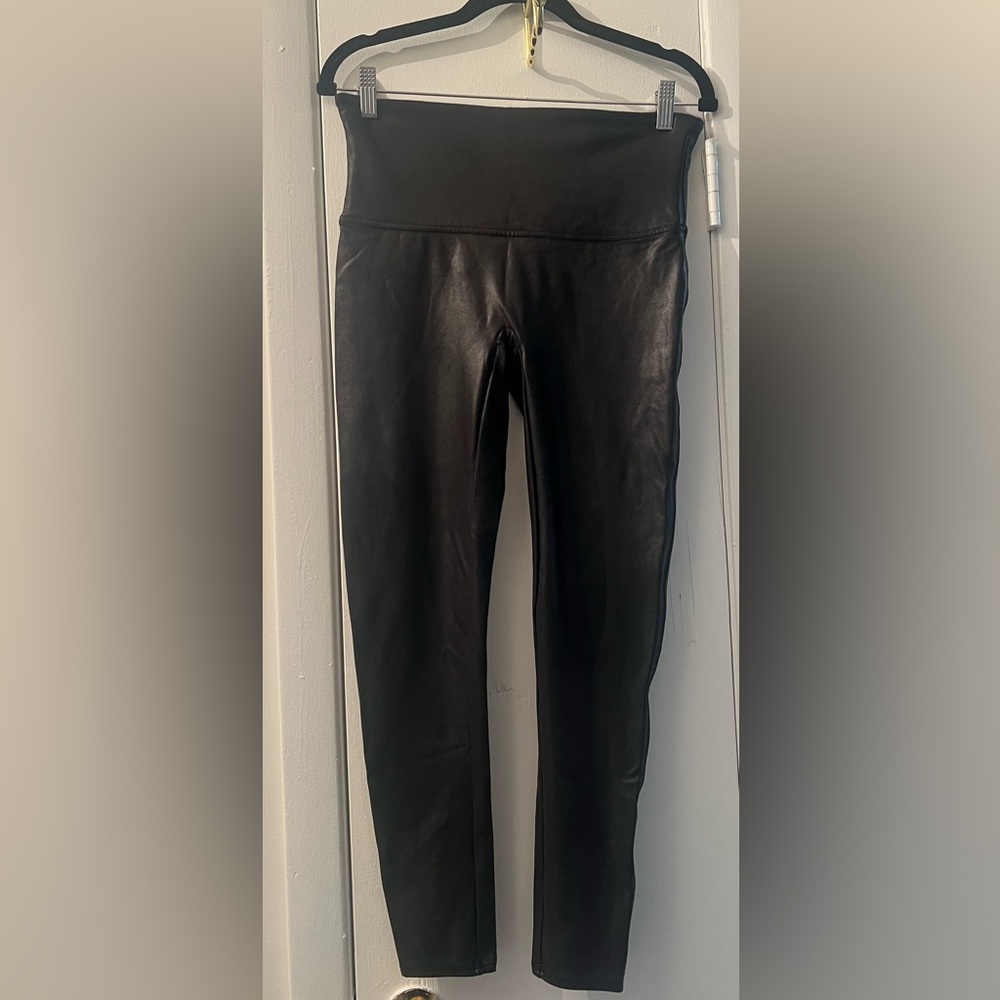 Spanx Faux Leather Leggings - XL Petite